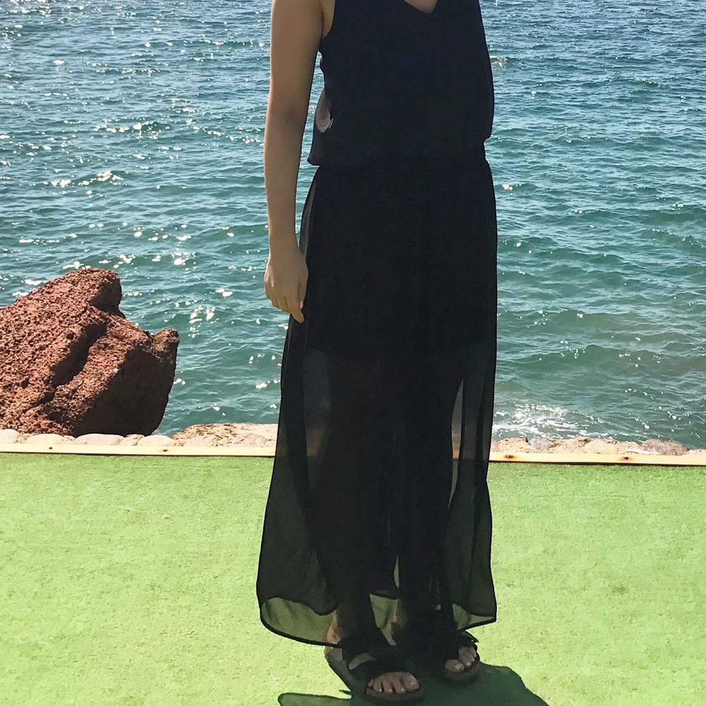 Black Mesh Skirt